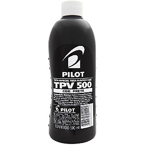 Tinta Plastico e Vinil TPV Preta 500ML