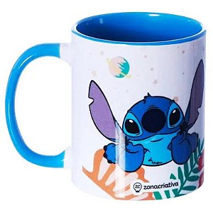 Caneca de Porcelana STITCH "comics Vibes" - 350ML - 1 Unidade - Zona Criativa