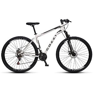 Bicicleta Athena ARO 29 AÇO 21V Suspensão Dianteira Freio Mecânico Branco - Colli Bike