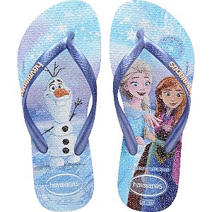 Chinelo Havaianas Infantil KIDS SLIM Princess 29/0 Roxo PAR