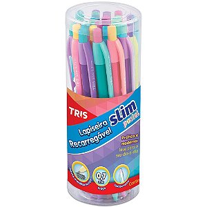 Lapiseira 0.7MM TRIS SLIM Pastel 4 Cores SORT.