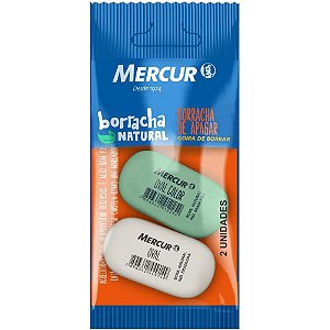 Borracha Colorida PULL PACK OVAL 1BRANCA/1VERDE