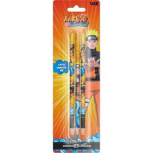 Lapis Preto Redondo Decorado Naruto