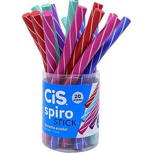 Borracha Decorada CIS Spiro STICK 16CM Cores