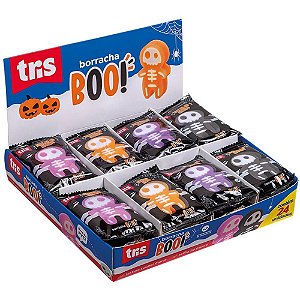 Borracha Decorada TRIS Boo! 4CORES