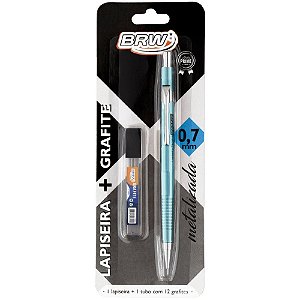 Lapiseira 0.7MM Metalizada Azul C/GRAFITE