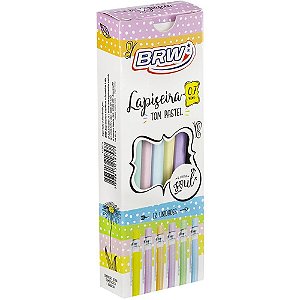 Lapiseira 0.7MM Plastica CLIP TRANSP. Pastel S