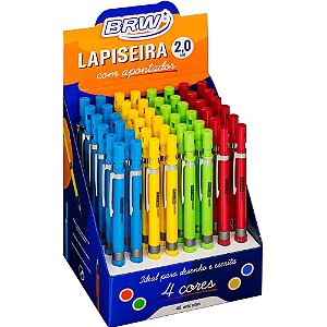Lapiseira 2.0MM Metalica 4CORES C/APONTADOR (S