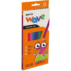 Lapis de COR Sextavado Bazze Wave 12 Cores