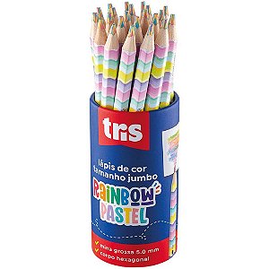 Lapis de COR Jumbo TRIS Rainbow Pastel