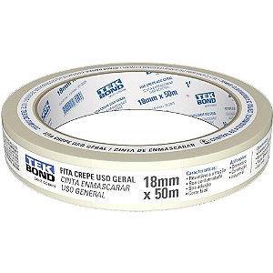 Fita Crepe Branca 18MMX50M.