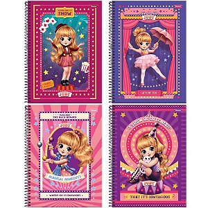 Caderno 01X1 Capa Dura JUDY 80F PCT.C/04