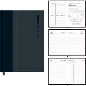 Agenda Permanente Preta Executiva 192F.145X205MM PCT.C/04