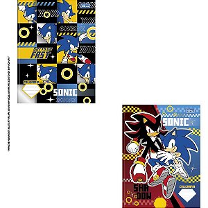 Caderno Caligrafia Capa Dura Sonic 40FLS Brochura Vertical PCT.C/05