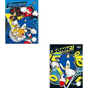 Caderno Caligrafia Capa Dura Sonic 40FLS Brochura Vertical PCT.C/05
