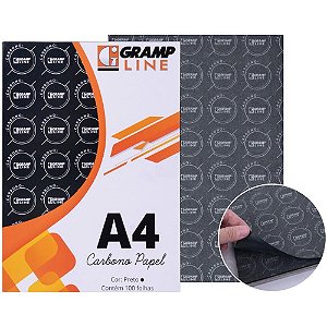 Papel Carbono para Maquina Papel Preto A4 GE 927