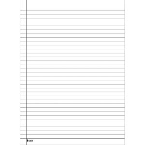 Papel Almaco Pauta e Margem 300X412MM