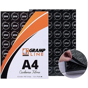 Papel Carbono para Maquina Filme A-4 Preto