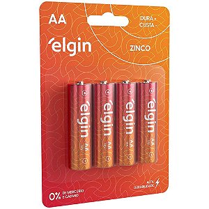 Pilha Zinco Pequena AA 10BLISTERSX4UNIDADE