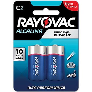 Pilha Alcalina Media C 12 Blisters X 2 UNID.