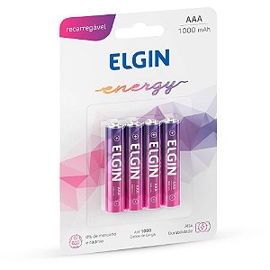 Pilha Recarregavel Palito AAA 1000MAH 1.2V C/04