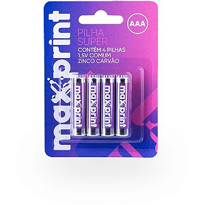 Pilha Zinco MAX AA PEQ 1,5V