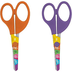 Tesoura Escolar Decorada Divertidamente 2 13CM Blister