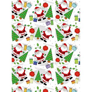 Papel Presente Natal 66X96CM Sortido PCT.C/25