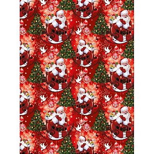 Papel Presente Natal 48X66CM Sortido PCT.C/50