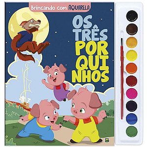 Livro Aquarela os TRES Porquinhos 27X28CM 16P