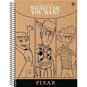 Caderno 10X1 Capa Dura Pixar 160F PCT.C/04