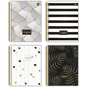 Caderno 10X1 Capa Dura Happen 160F PCT.C/04