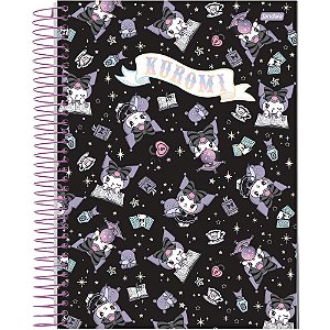 Caderno 01X1 Capa Dura Kuromi 80 FLS PCT.C/04