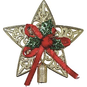 Artigo para Decoracao Natal Enfeite Ponteira 10CM
