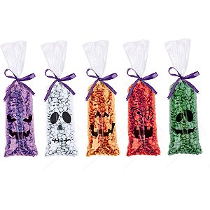 Saco Poli Transparente Decorad Halloween 7X25CM BOPP 5 ESTAMP PCT.C/25