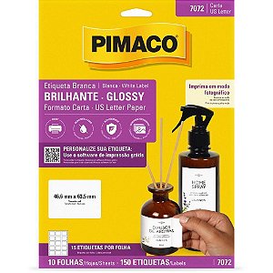 Etiqueta Carta GLOSSY 46,6MMX63,5MM 10FLS CX.C/150
