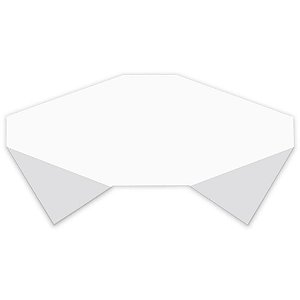 Toalha Plastica 80X80CM Branca Lisa PCT.C/10