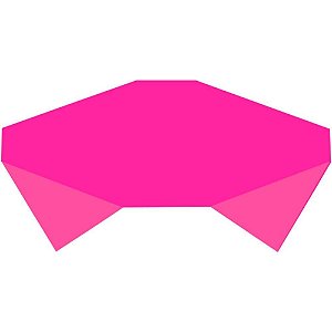 Toalha Plastica 80X80CM PINK Lisa PCT.C/10