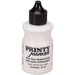 Tinta Marcador Permanente Reabastecedor 040ML Preto CX.C/12