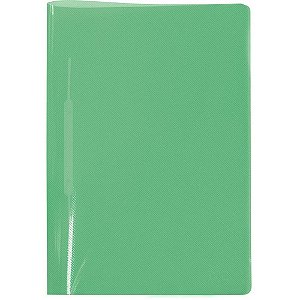 Pasta Grampo Trilho Plastica Oficio Verde PCT.C/10
