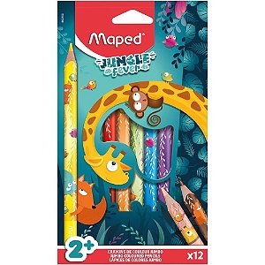 Lapis de COR Jumbo Jungle Fever 12 Cores PCT.C/06