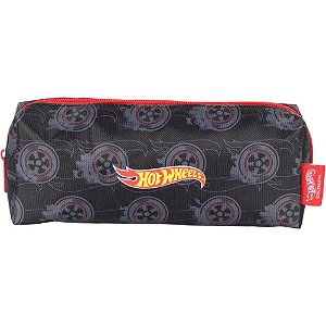 Estojo Simples HOT Wheels Tecido Preto