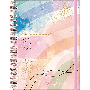 Caderno 01X1 Capa Dura LA Creme Neo 80FLS