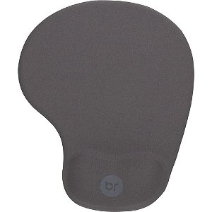 Mouse PAD GEL Cinza Escuro C/ Apoio