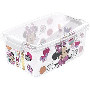 Caixa Plastica Multiuso Minnie C/TRAVA 4,2L.