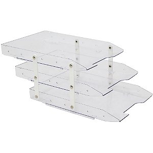 Caixa Correspondencia Tripla SLIM Movel Cristal Selada