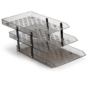 Caixa Correspondencia Tripla Movel Selada Fume