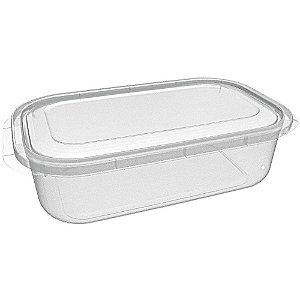 Pote Plastico Retangular ALTO Grande 4,6L.