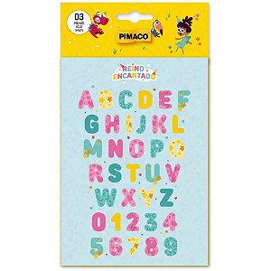 Adesivos Decorados Reino Encantado Letras 3FLS Cartela