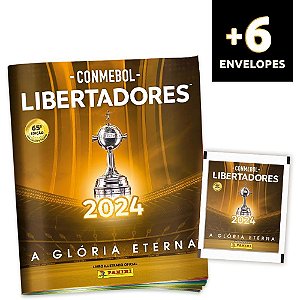 Album de Figurinhas Libertadores 2024 BROCHURA+6EN